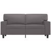 vidaXL 2-personers sofa 120 cm kunstl&aelig;der gr&aring;