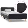 vidaXL sengestel 90x200 cm hessian m&oslash;rkegr&aring;