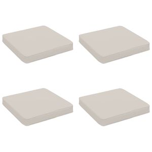 vidaXL 4-Stykke S&aelig;depuder VUGHT 4 pcs 100% polyester Hvid