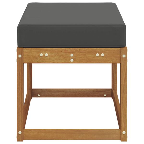 vidaXL Udend&oslash;rs Skammel B&aelig;nk Massivt Akacietr&aelig; Naturfarvet