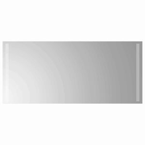vidaXL LED badev&aelig;relsesspejl Transparent 90 x 40 cm h&aelig;rdet glas