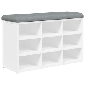 vidaXL skob&aelig;nk hvid 82x32x50 cm konstrueret tr&aelig;