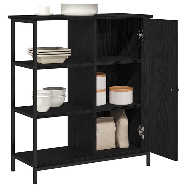 vidaXL Sideboard Sort eg 70 x 30 x 80 cm