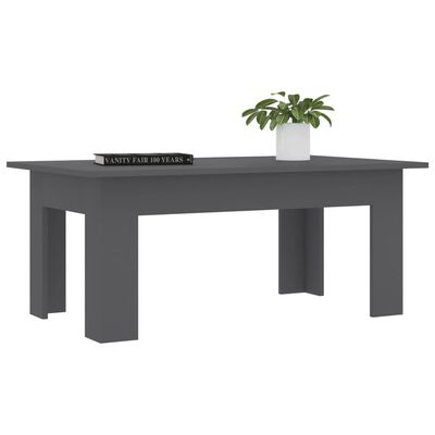 vidaXL sofabord 100x60x42 cm konstrueret træ grå
