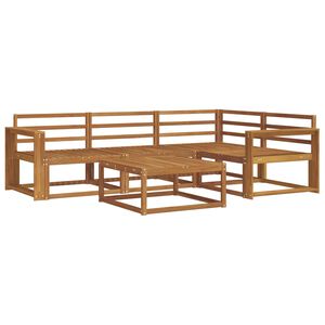 vidaXL Udend&oslash;rs sofagruppe 5 pcs Naturfarvet Massivt Akacietr&aelig;