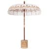 vidaXL Balinesisk parasol med base Cremefarvet &Oslash; 180-190 cm