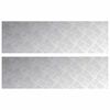 vidaXL Trappe Tread 2 stk. 100 x 30 cm S&oslash;lv Aluminium Rektangul&aelig;r