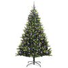 vidaXL Kunstig Hengende Juletr&aelig; 300 LEDs Gr&oslash;n 240 cm PVC og PE