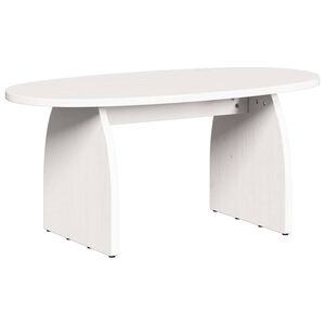 vidaXL Sofabord Hvid 80 x 40 x 35 cm Massiv fyrretr&aelig;