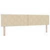 vidaXL Box spring seng med madras Creme 200 x 200 cm Polyester