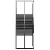 vidaXL brusekabine 80x80x180 cm sikkerhedsglas stribet sort