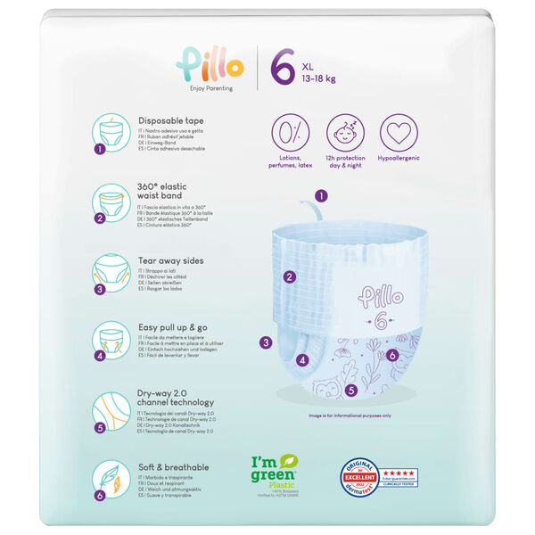 Pillo buksebleer 92 stk. str. 5 (13-18 kg)