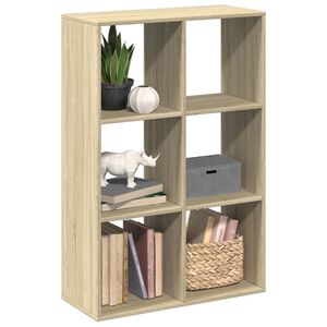 vidaXL bogreol/rumdeler 69,5x29x103,5 cm konstrueret tr&aelig; sonoma-eg