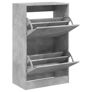 vidaXL skoreol 60x34x96,5 cm konstrueret tr&aelig; betongr&aring;