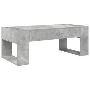 vidaXL Sofabord Beton Gr&aring; 110 x 50 x 41 cm Konstrueret tr&aelig;