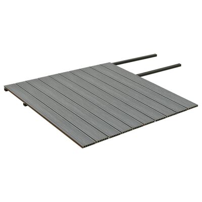 vidaXL terrassebrædder med tilbehør WPC 25 m² 4 m brun og grå