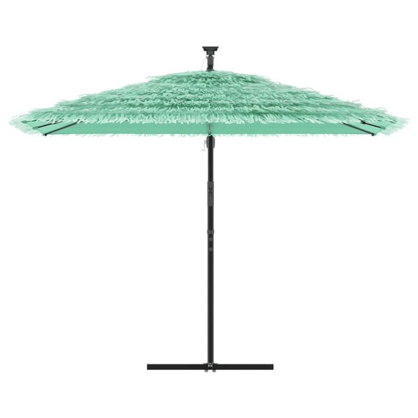 vidaXL haveparasol med st&aring;lstang 290x290x238 cm gr&oslash;n