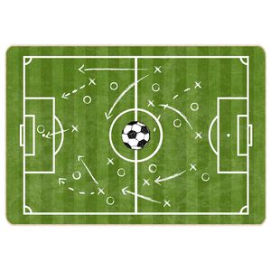 vidaXL gulvt&aelig;ppe til b&oslash;rn 160x230 cm skridsikkert vaskbart fodboldbane