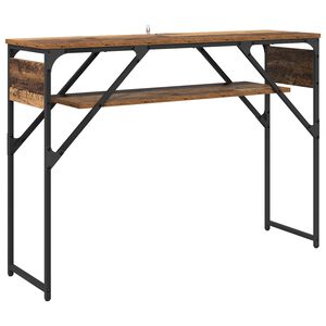 vidaXL Konsolbord Gammelt tr&aelig; Konstrueret tr&aelig; 105x30x75cm