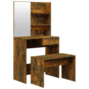 vidaXL konsolbords&aelig;t 74,5x40x141 cm r&oslash;get egetr&aelig;sfinish