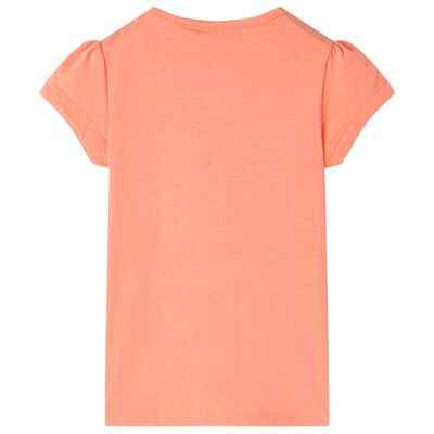 T-shirt til børn str. 92 neon-orange