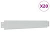 vidaXL fleksibel bedkant 20 stk. 100x14 cm galvaniseret st&aring;l