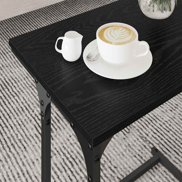 vidaXL Nesting Kaffebord 3 pcs Sort eg 50.5 x 35 x 53 cm