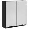 vidaXL Spejlskab Sort eg 64 x 20 x 67 cm Konstrueret tr&aelig;