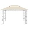 vidaXL pavillon 4x3x2,7 m 160 g/m² cremefarvet
