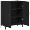 vidaXL Sideboard Sort eg 69,5 x 34 x 90 cm Konstrueret tr&aelig;