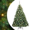 vidaXL Kunstigt juletr&aelig; med 300 LED'er Gr&oslash;n 180 cm PE og PVC