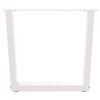 vidaXL sofabordsben V-formet 2 stk. hvid 50x(42-43,3) cm st&aring;l