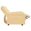 vidaXL 2-personers massagestol mikrofiberstof cremefarvet