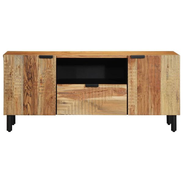 vidaXL TV Enheder Massivt Akacietr&aelig; 105 x 33,5 x 46 cm Konstrueret tr&aelig;