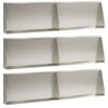 vidaXL St&oslash;ttemur 6 stk. 80 x 12 x 30 cm Rustfrit st&aring;l S&oslash;lv