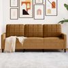 vidaXL 3-personers sofa 180 cm fløjl brun