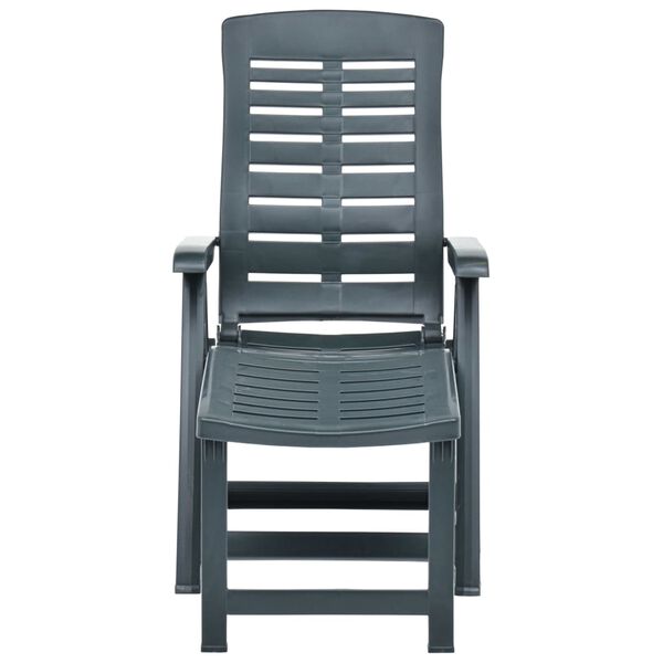 vidaXL foldbar liggestol plastik grøn