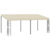 vidaXL v&aelig;gmonteret pavillon 3x6 m stof cremefarvet