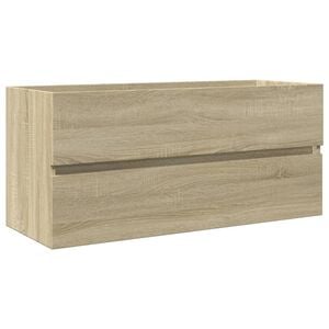 vidaXL underskab til h&aring;ndvask 100x38,5x45 cm konstrueret tr&aelig; sonoma-eg