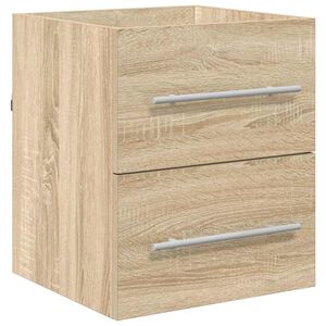 vidaXL Vaskeskab Sonoma eg 38,5 x 41 x 48 cm Konstrueret tr&aelig;