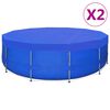vidaXL poolovertr&aelig;k 2 stk. 540 cm 90 g/m&sup2; PE rundt