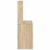 vidaXL skrivebord med hylder 100x45x140 cm konstrueret tr&aelig; sonoma-eg