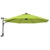 vidaXL v&aelig;gh&aelig;ngt parasol med LED-lys 290 cm &aelig;blegr&oslash;n