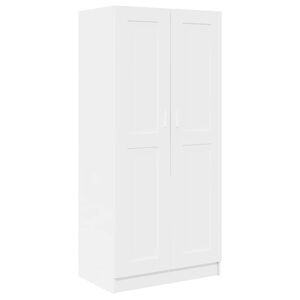 vidaXL kl&aelig;deskab 82,5x51,5x180 cm konstrueret tr&aelig; hvid