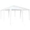 vidaXL Party Tent Hvid 400 x 400 x 266 cm Polyethylen og st&aring;l