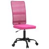 vidaXL kontorstol med justerbar h&oslash;jde meshstof pink