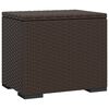 vidaXL ottomaner med hynder 2 stk. 40x30x40 cm polyrattan brun