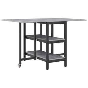 vidaXL Spisebord 122 x 80 x 76,5 cm Konstrueret tr&aelig; Gr&aring; Sonoma
