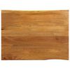 vidaXL bordplade 100x80x2,5 cm naturlig kant massivt mangotr&aelig;