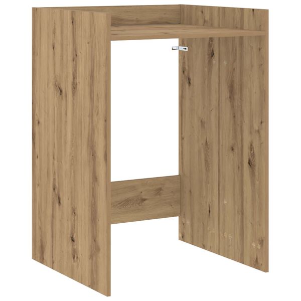 vidaXL Vaskemaskine Skab Artisan eg 67,5 x 62 x 97 cm Konstrueret tr&aelig;